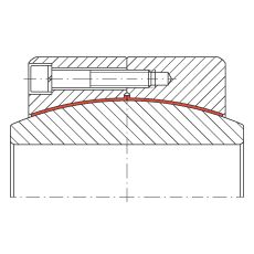 大的關節(jié)軸承 GE340-DW-2RS2, 根據(jù) DIN ISO 12 240-1 標準, 免維護，兩側密封