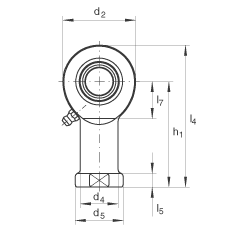 桿端軸承 GIR80-DO-2RS, 根據(jù) DIN ISO 12 240-4 標(biāo)準(zhǔn)，帶右旋內(nèi)螺紋，需維護(hù)，兩側(cè)唇密封