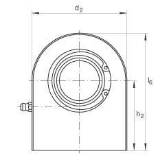 液壓桿端軸承 GF30-DO, 根據(jù) DIN ISO 12 240-4 標(biāo)準(zhǔn)，帶焊接面，需維護(hù)
