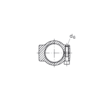 液壓桿端軸承 GIHRK110-DO, 根據(jù) DIN ISO 12 240-4 標(biāo)準(zhǔn)，帶右旋螺紋夾緊裝置，需維護(hù)