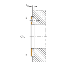推力墊圈 EGW26-E40-B, 推力墊圈，免維護(hù)，帶銅襯